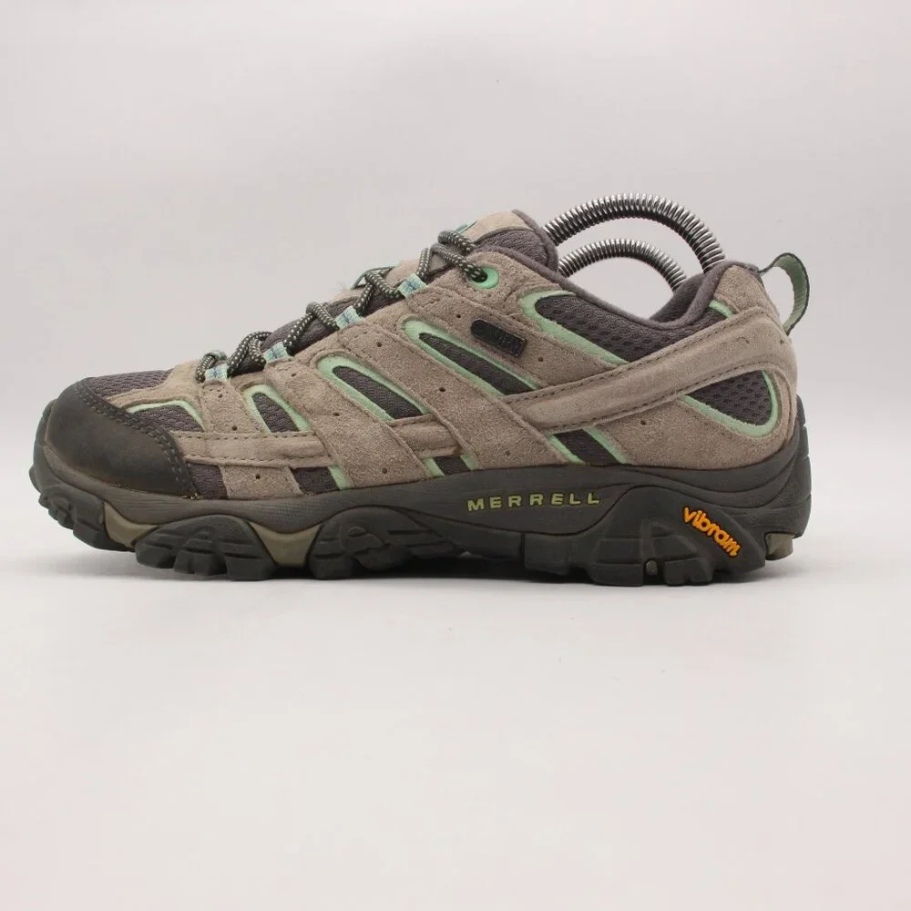 Merrell Moab 2 Women's Size US 8.5 Hiking Shoes Drizzle/Mint J06028 Waterproof_4